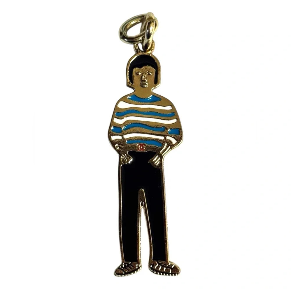 CHANEL 2010 Cruise Venice Bag Boy Cocomark Doll Charm from Keychain 3” 🦄